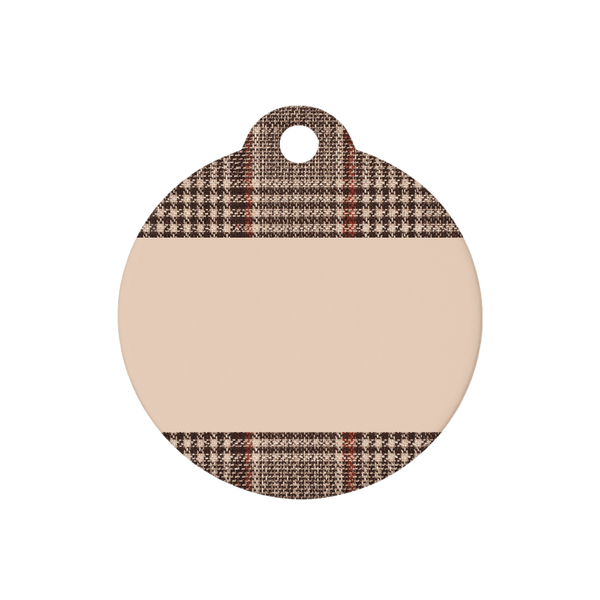 Personalised Dog ID Tag - Heritage Plaid - Bailey and Coco (UK)