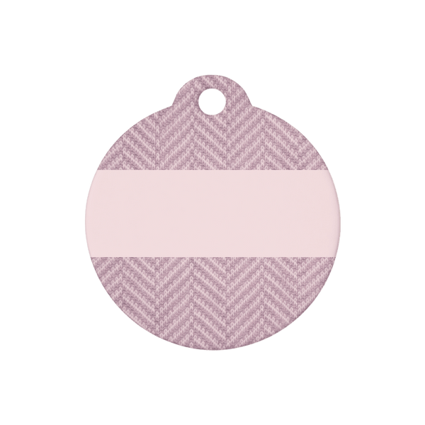 Personalised Dog ID Tag - Lavender Tweed