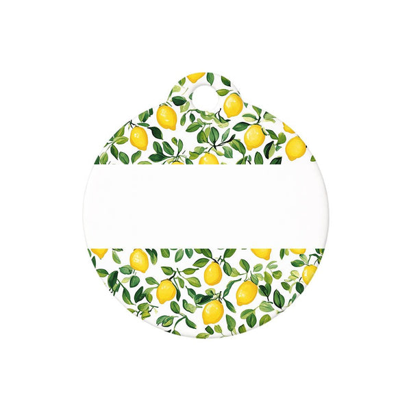 Personalised Dog ID Tag - Lemon Zest