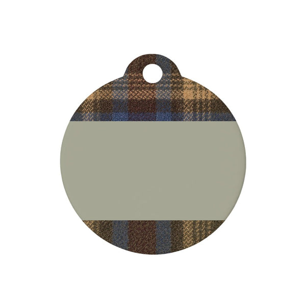 Personalised Dog ID Tag - Mayfair Tweed - alternate view