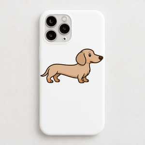 Personalised Short Haired Dachshund Phone Case | iPhone 17, 16, 15 & More - Bailey and Coco (UK)