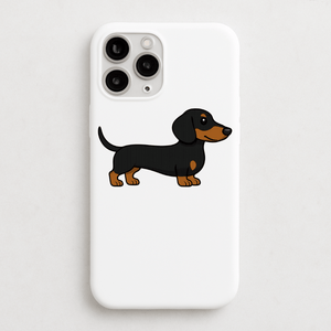 Personalised Short Haired Dachshund Phone Case | iPhone 17, 16, 15 & More - Bailey and Coco (UK)