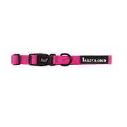 Pink Dog Collar - Trail & Glow® Collar: The Hot Pink One - Bailey and Coco (UK)