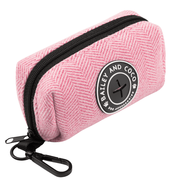 Poo Bag Holder - Bubblegum Pink Tweed - Bailey and Coco (UK)