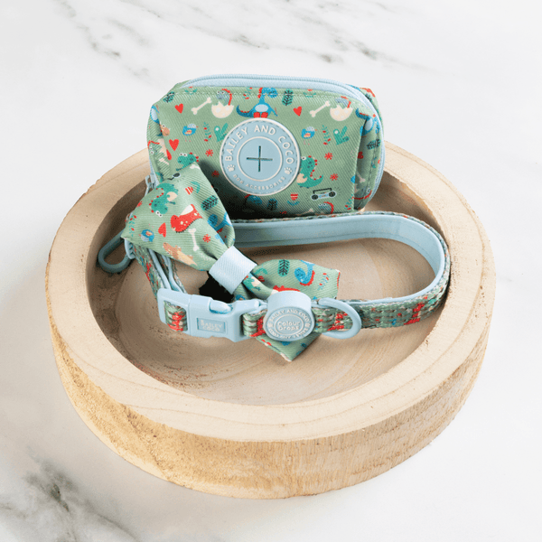 Poo Bag Holder - Colour Drops - Dino Party - Bailey and Coco (UK)