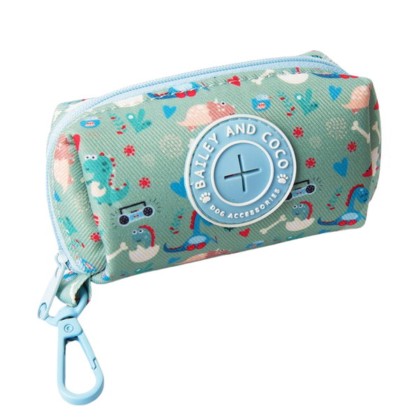 Poo Bag Holder - Colour Drops - Dino Party - Bailey and Coco (UK)