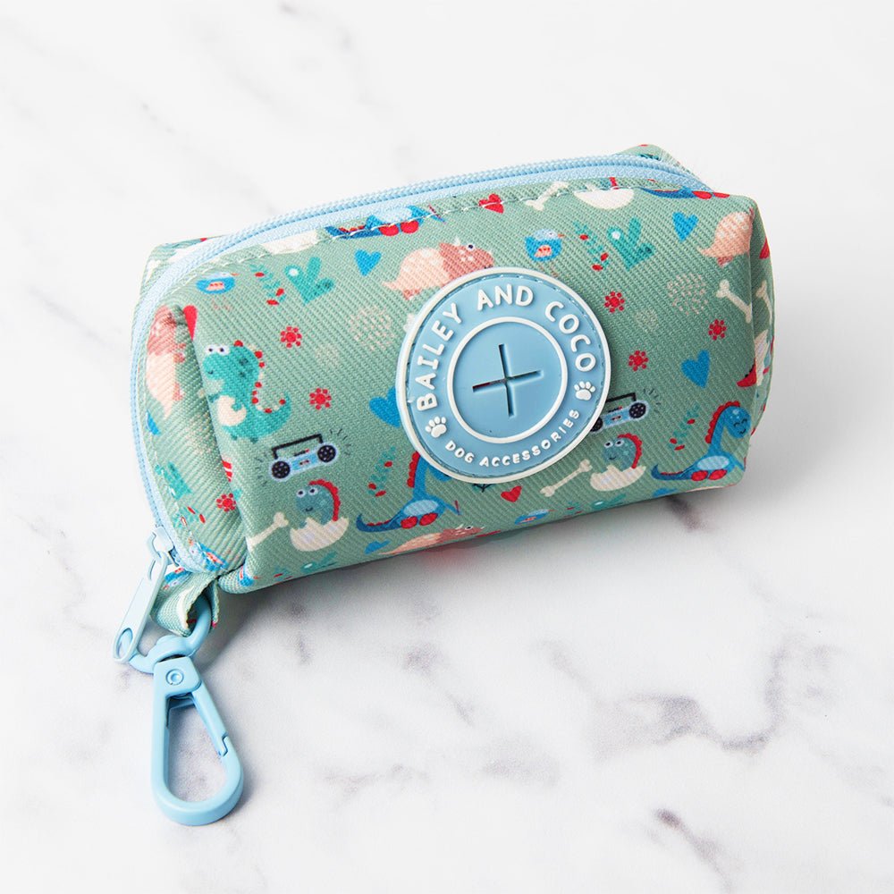 Poo Bag Holder - Colour Drops - Dino Party - Bailey and Coco (UK)