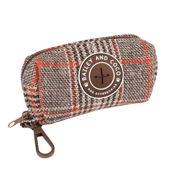 Poo Bag Holder - Colour Drops - Heritage Plaid - Bailey and Coco (UK)