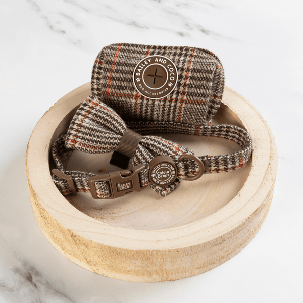 Poo Bag Holder - Colour Drops - Heritage Plaid - Bailey and Coco (UK)