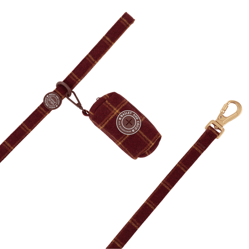 Poo Bag Holder - Colour Drops - Mulberry Plaid - Bailey and Coco (UK)