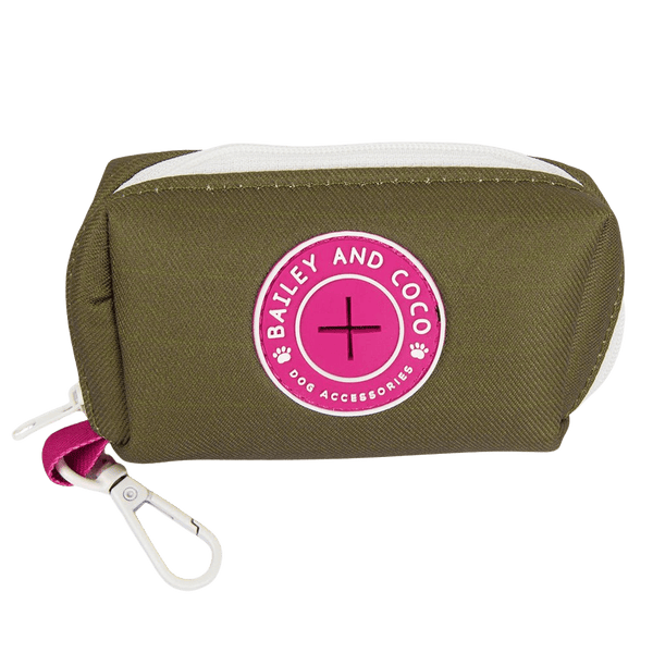 Poo Bag Holder - COLOUR DROPS® - Olive it Hot - Bailey and Coco (UK)
