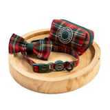 Poo Bag Holder - Colour Drops - Red Highland Tartan - Bailey and Coco (UK)