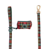 Poo Bag Holder - Colour Drops - Red Highland Tartan - Bailey and Coco (UK)