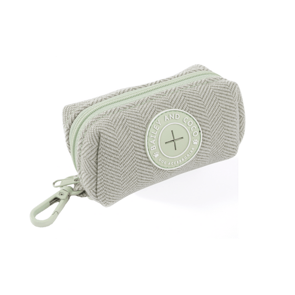 Poo Bag Holder - Colour Drops - Sage Tweed - Bailey and Coco (UK)