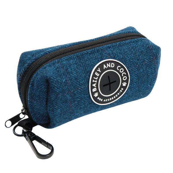 Poo Bag Holder - Sapphire Tweed - Bailey and Coco (UK)
