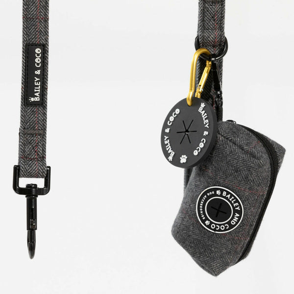 Poo Bag Holder - Slate Tweed - alternate view