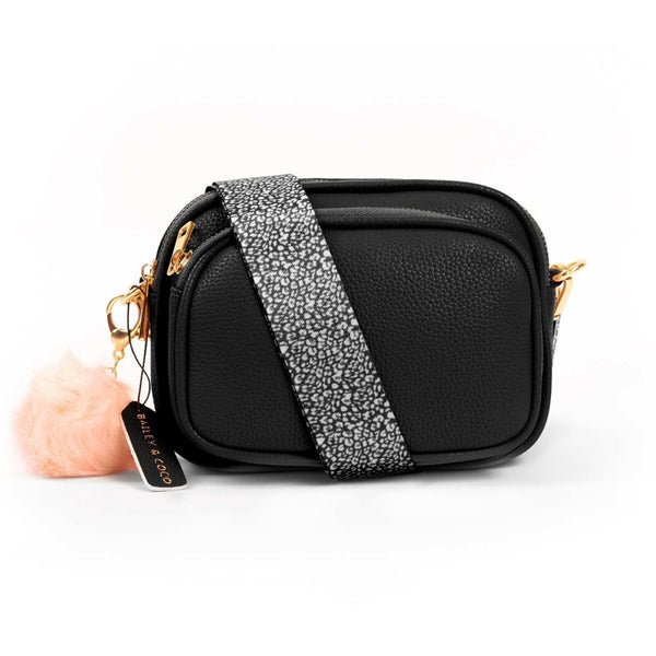 Premium Black Leopard *STRAP ONLY* for Dusk til Dawn Bag - Bailey and Coco (UK)