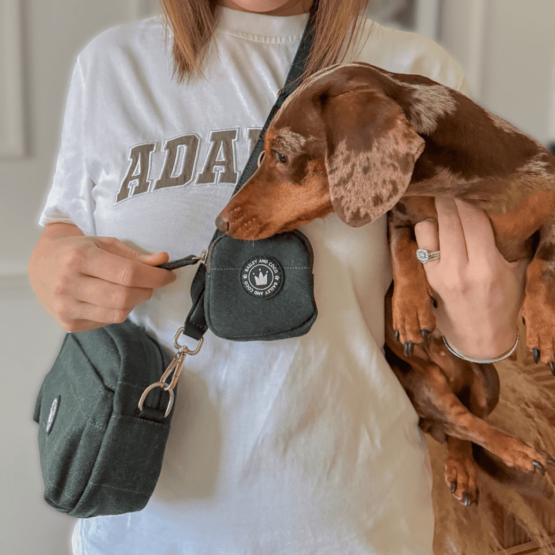 Premium Forest Tweed Dog Walking Bag - Bailey and Coco (UK)