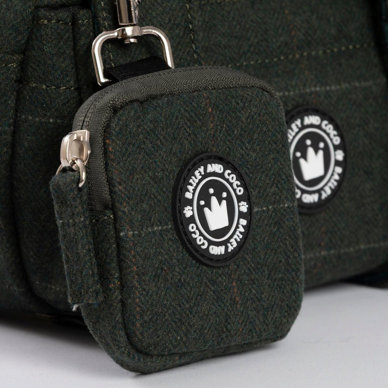 Premium Forest Tweed Dog Walking Bag - Bailey and Coco (UK)