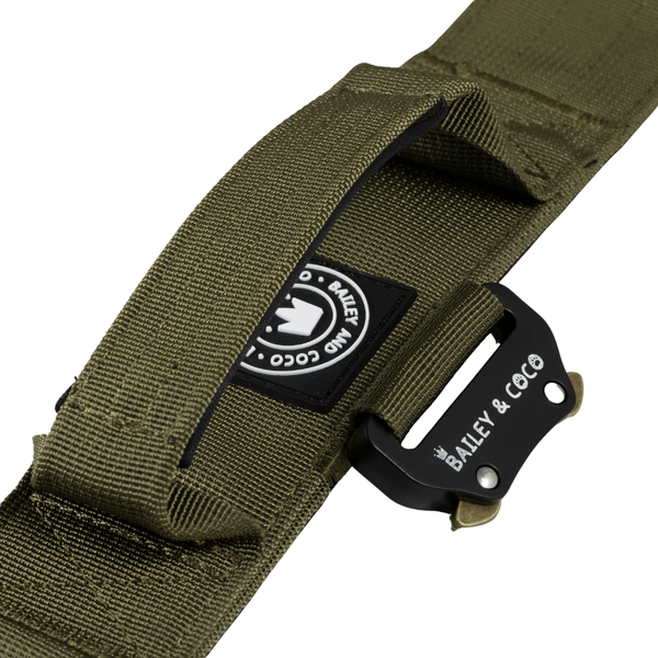 Premium Power Trails® Heavy-Duty Utility Dog Collar - All Khaki - alternate view