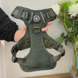 Trail & Glow Tweed Dog Harness - Forest Tweed