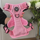 Trail & Glow® Dog Harness Bundle Set - Bubblegum Pink Tweed