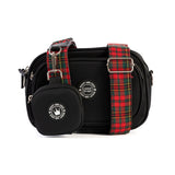 Red Highland Tartan Strap for Dog Walking Bag - Bailey and Coco (UK)