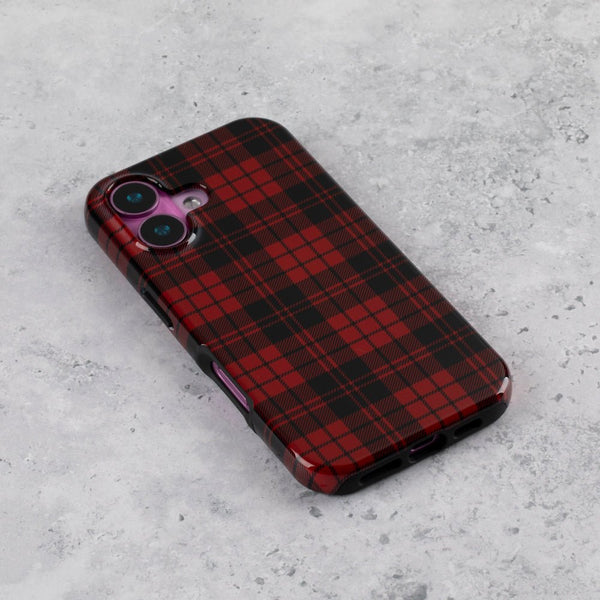 Red Tartan iPhone 15 Plus Case - alternate view