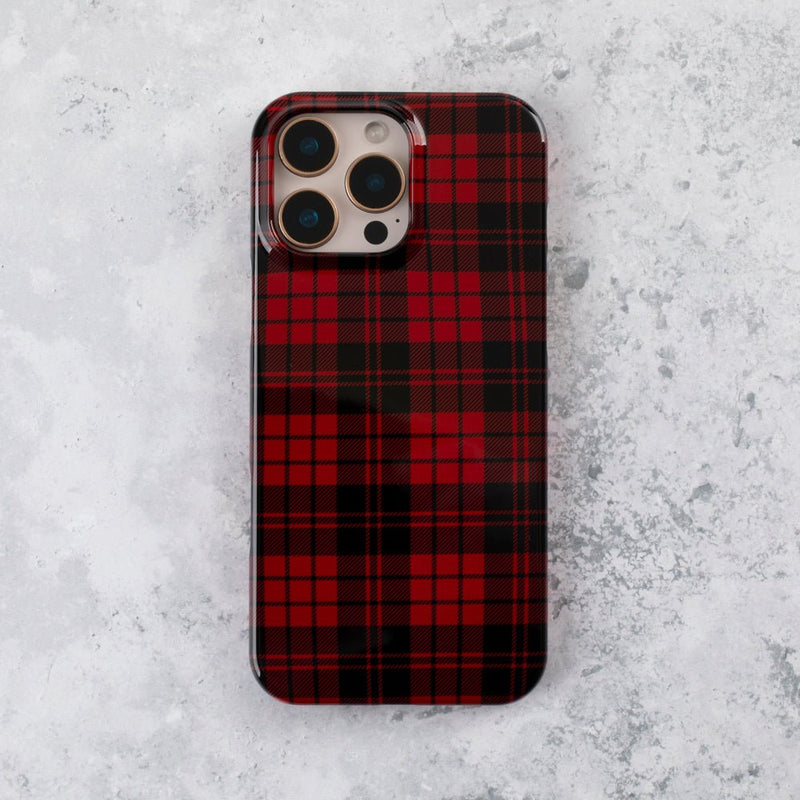 Red Tartan iPhone 15 Pro Case - Bailey and Coco (UK)