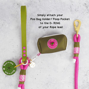 Rope Dog Lead COLOUR DROPS® - Olive it Hot - Bailey and Coco (UK)