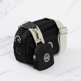 Sage Tweed - Colour Drops - Adjustable Dog Harness, Lead, Collar & Mini Black Dog Walking Bag Bundle - Bailey and Coco (UK)