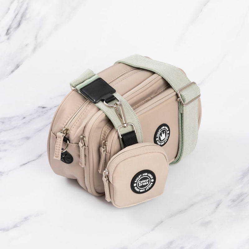 Sage Tweed Strap for Dog Walking Bag - Bailey and Coco (UK)