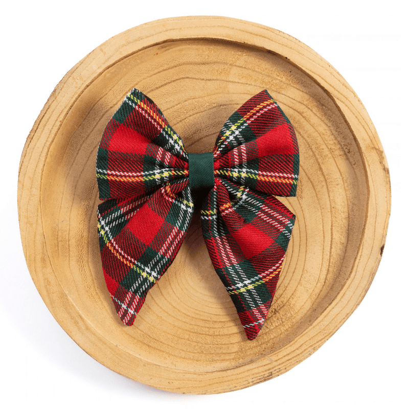 Sailor Bow Tie - Colour Drops - Red Highland Tartan - Bailey and Coco (UK)