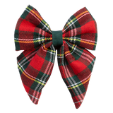 Sailor Bow Tie - Colour Drops - Red Highland Tartan - Bailey and Coco (UK)