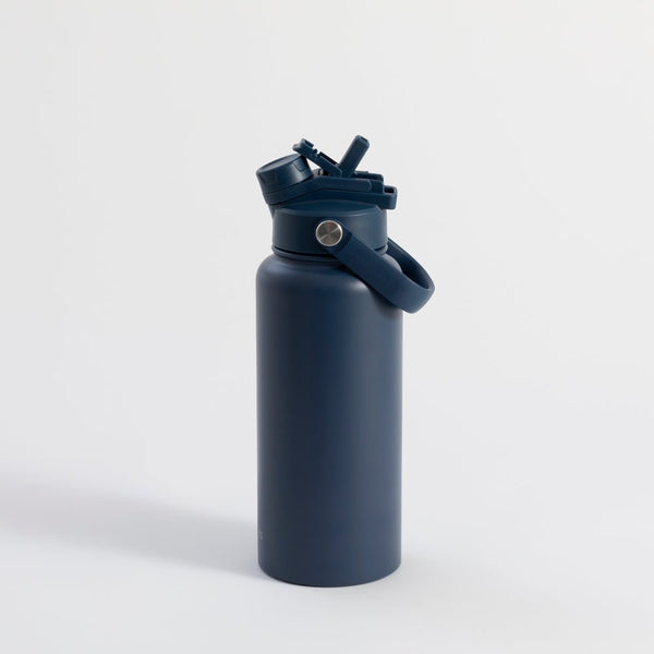 Switch 1L Water Bottle with Straw – Midnight Blue - alternate view
