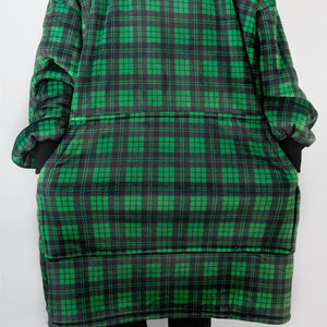 Tartan Green Oversized Blanket Hoodie - Bailey and Coco (UK)