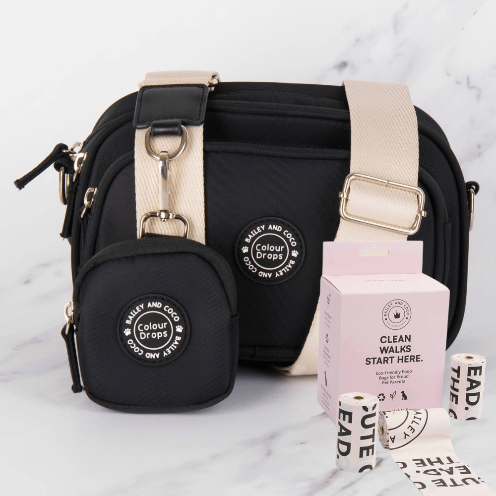 The Everyday Walk Kit - Bag + 180 Eco Poo Bags - Bailey and Coco (UK)
