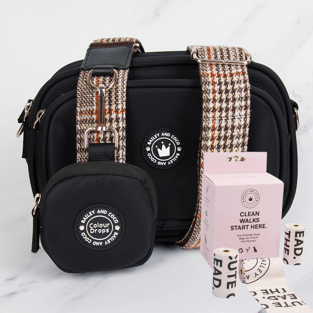 The Everyday Walk Kit - Bag + 180 Eco Poo Bags - Bailey and Coco (UK)