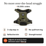The Khaki One Trail & Glow Dog Harness, Lead & Collar Bundle - Bailey and Coco (UK)