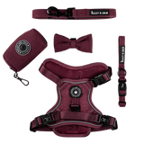 Trail & Glow® Dog Harness Bundle Set - Mulberry Tweed - Bailey and Coco (UK)