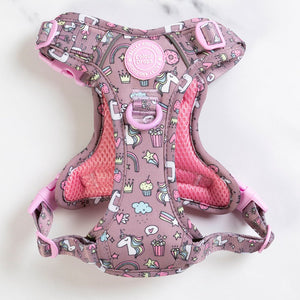 Trail & Glow Dog Harness - Colour Drops - Be Unique Unicorn - Bailey and Coco (UK)