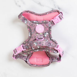 Trail & Glow Dog Harness - Colour Drops - Be Unique Unicorn - Bailey and Coco (UK)