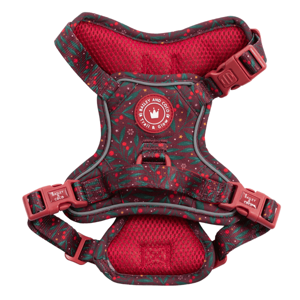 Trail & Glow Dog Harness - Colour Drops - Jingle Berry - Bailey and Coco (UK)