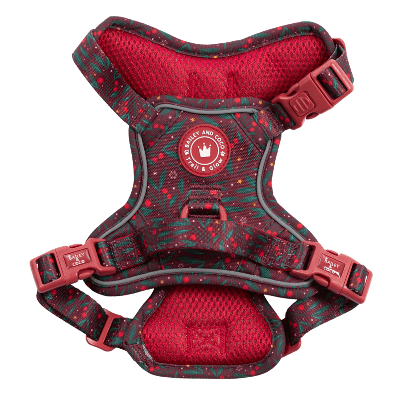 Trail & Glow Dog Harness - Colour Drops - Jingle Berry - Bailey and Coco (UK)