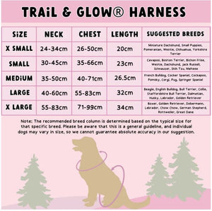 Trail & Glow Dog Harness - COLOUR DROPS® - Space Paws - Bailey and Coco (UK)