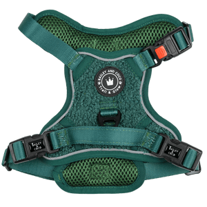 Trail & Glow® Dog Harness - Emerald Teddy - Bailey and Coco (UK)