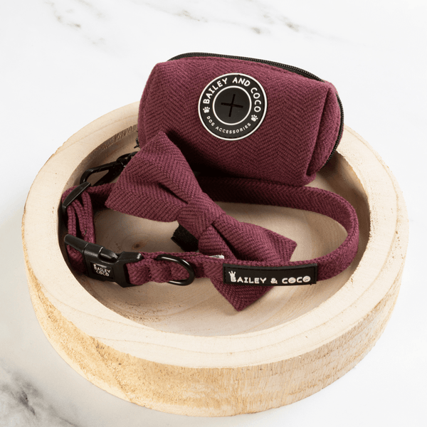Trail & Glow® Dog Harness - Mulberry Tweed - Bailey and Coco (UK)