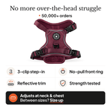 Trail & Glow® Dog Harness - Mulberry Tweed - Bailey and Coco (UK)