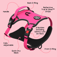 Glow Strapped In Glow In The Dark Harness Top (pasties Not Included) Light Pink O-s