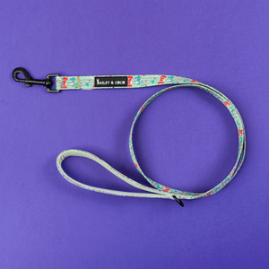 Trail & Glow® Fabric Dog Lead 5ft - Dino Party - Bailey and Coco (UK)